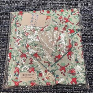 Roller Rabbit Christmas  Monkey Print Pajama Set-NWT